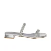 ALBANO 3253 CIABATTA LAMINATO ARGENTO STRASS