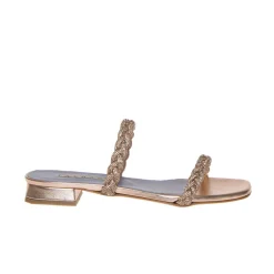 ALBANO 3253 CIABATTA LAMINATO ROSA STRASS