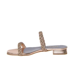 ALBANO 3253 CIABATTA LAMINATO ROSA STRASS