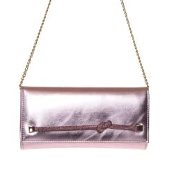 ALBANO 4018 POCHETTE CERIMONIA STRASS LAMINATO ROSA