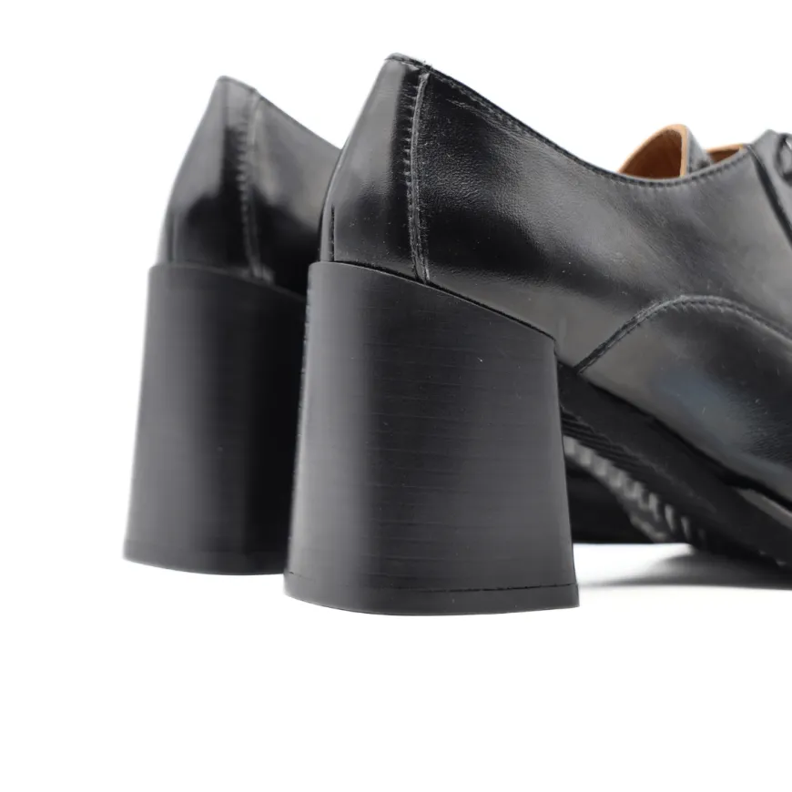 ALESSANDRA PELUSO FRANCESINA TACCO B102 NERO