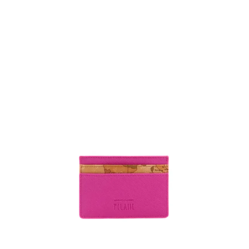 ALVIERO MARTINI 1^CLASSE PORTACARTE PM79 9407 0298 SAFFIANO FUXIA