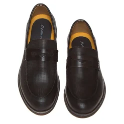 AMBITIOUS 11464A 5913AM COLLEGE PELLE PUNZONATA MARRONE