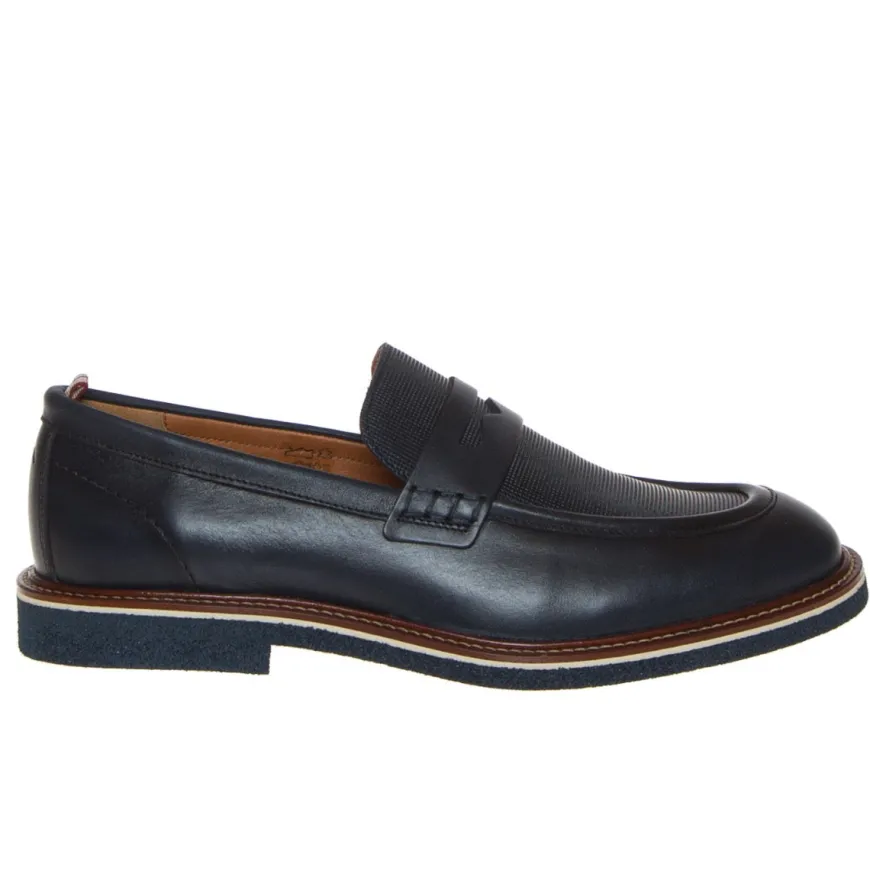 AMBITIOUS 11871A-6176AM COLLEGE UOMO PELLE BLU