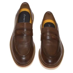 AMBITIOUS 11871A-6327AM COLLEGE UOMO PELLE CAMEL