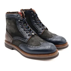 AMBITIOUS ANFIBIO 12432B 6553AM PELLE BLU