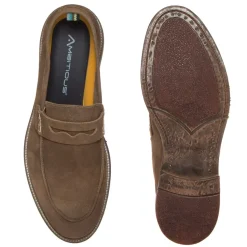 AMBITIOUS COLLEGE UOMO 12100-11027AM CAMOSCIO BROWN