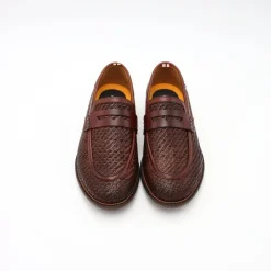 AMBITIOUS MOCASSINO 13479-7264 INTRECCIO MARRONE