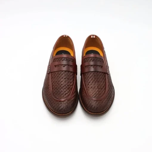 AMBITIOUS MOCASSINO 13479-7264 INTRECCIO MARRONE