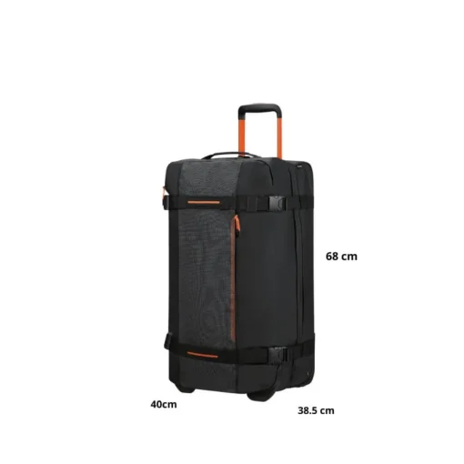 AMERICAN TOURISTER TROLLEY MEDIO MD1-102-39 URBAN TRACK NERO-ARANCIO