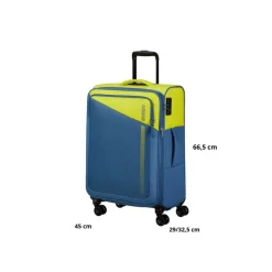 AMERICAN TOURISTER TROLLEY MEDIO MF7-002-74 DARING DASH LIME CORONET