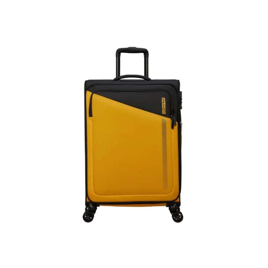 AMERICAN TOURISTER TROLLEY MEDIO MF7-002-49 DARING DASH BLACK YELLOW