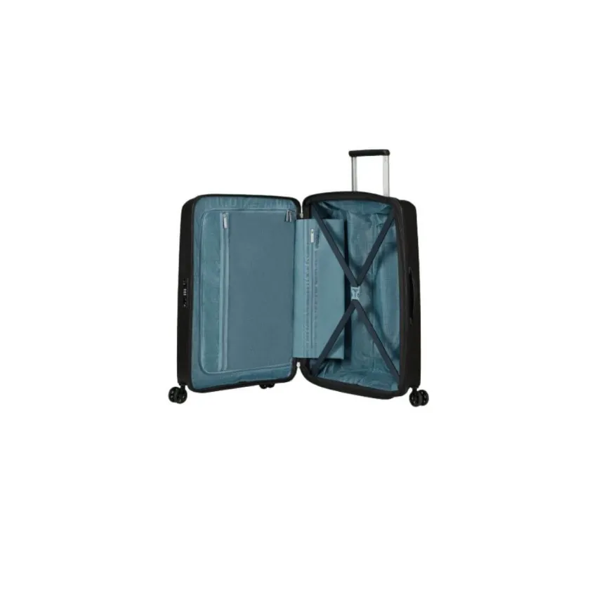 AMERICAN TOURISTER TROLLEY MEDIO MD8-002-09 AEROSTEP NERO