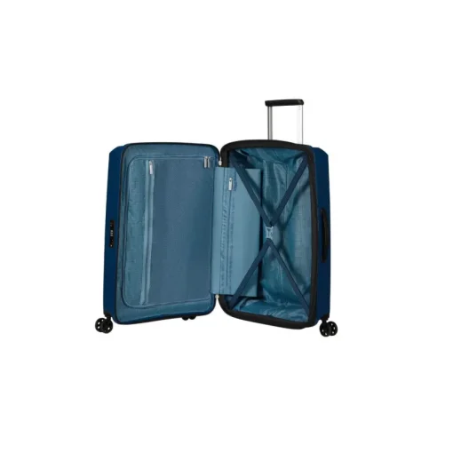 AMERICAN TOURISTER TROLLEY MEDIO MD8-002-41 AEROSTEP BLU