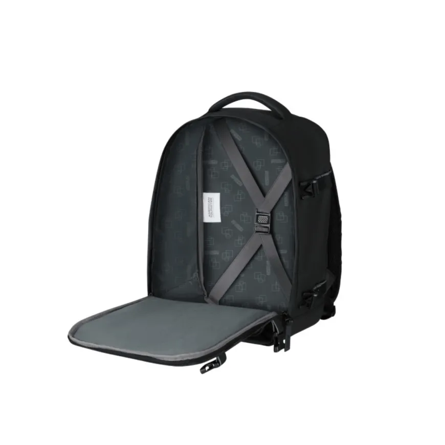 AMERICAN TOURISTER ZAINO 91G 104 09 TAKE2CABIN NERO SPALMATO