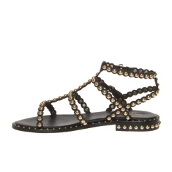 ASH SANDALO PAMELA BORCHIE PELLE NERO