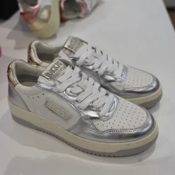 BACK 70 SLAM-A902 SNEAKER DONNA BIANCO RIP ARGENTO