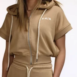 BERNA FELPA GILET W244074 169 BISCOTTO