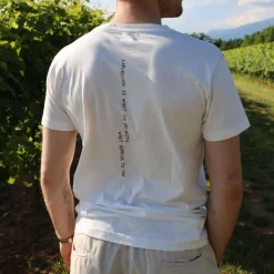 BERNA T-SHIRT 233223-30 BIANCO SCRITTA