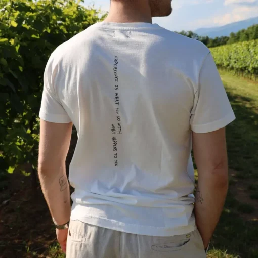 BERNA T-SHIRT 233223-30 BIANCO SCRITTA