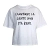 BERNA T-SHIRT OVER W25303730 SCRITTA BIANCO
