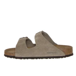 BIKENSTOCK CIABATTA ARIZONA SOFT 951303 CAMOSCIO TAUPE NARROW FIT