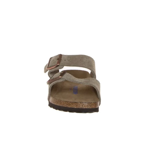 BIKENSTOCK CIABATTA ARIZONA SOFT 951303 CAMOSCIO TAUPE NARROW FIT