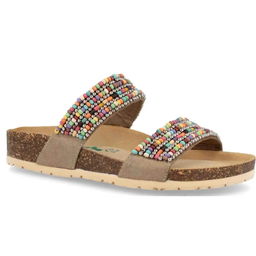 BIONATURA CIABATTA 11 ALBA VIB SUEDE PERLINE