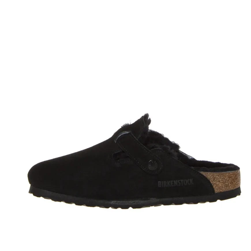 BIRKENSTOCK BOSTON SHEARLING 0259883 SABOT DONNA NERO