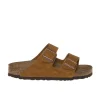 BIRKENSTOCK CIABATTA ARIZONA SOFT 1009527 CAMOSCIO CUOIO NARROW FIT