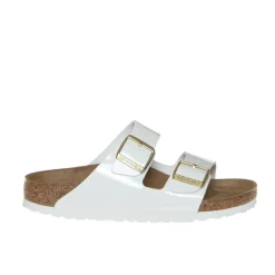 BIRKENSTOCK CIABATTA ARIZONA 1005294 VERNICE BIANCO NARROW FIT
