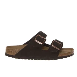 BIRKENSTOCK CIABATTA ARIZONA SOFT 951313 CAMOSCIO MARRONE NARROW FIT