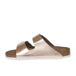 BIRKENSTOCK CIABATTA ARIZONA 952093 METALLIC COOPER NARROW FIT
