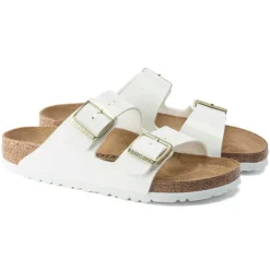 BIRKENSTOCK CIABATTA ARIZONA 1005294 VERNICE BIANCO NARROW FIT