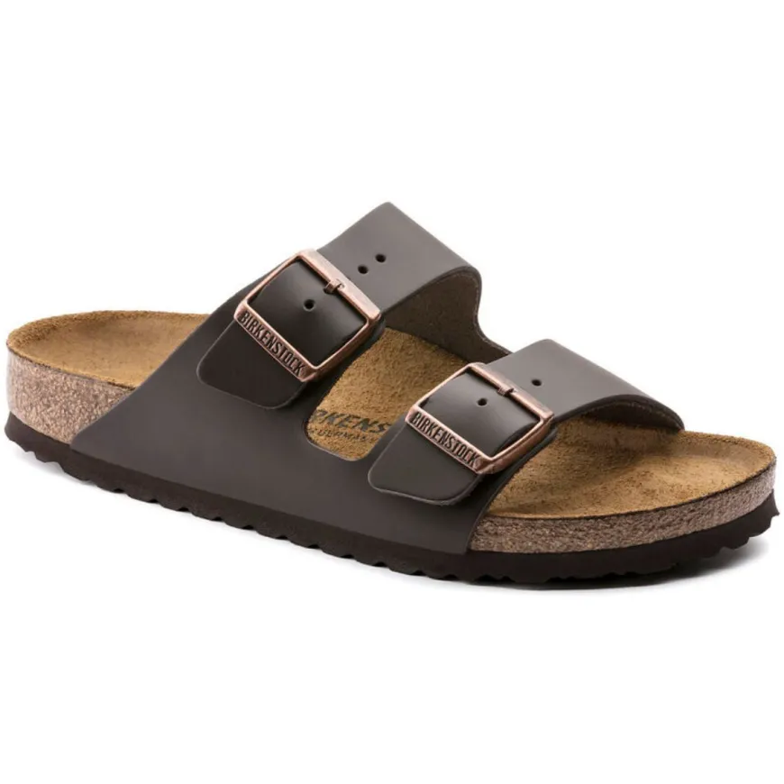 BIRKENSTOCK CIABATTA ARIZONA 51103 PELLE MARRONE NARROW FIT