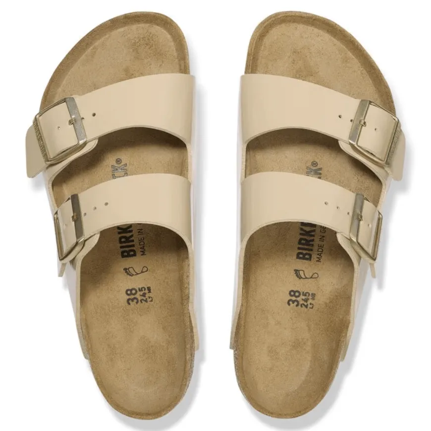BIRKENSTOCK CIABATTA ARIZONA 1013070 PATENT SAND NARROW FIT