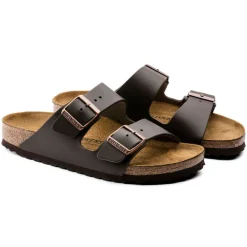 BIRKENSTOCK CIABATTA ARIZONA 51103 PELLE MARRONE NARROW FIT
