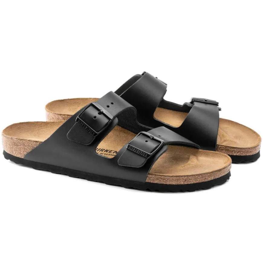 BIRKENSTOCK CIABATTA ARIZONA 051193 PELLE NERA NARROW FIT