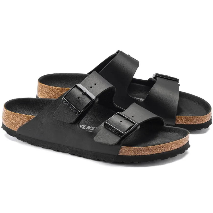 BIRKENSTOCK CIABATTA ARIZONA 1019069 TOTAL BLACK NARROW FIT