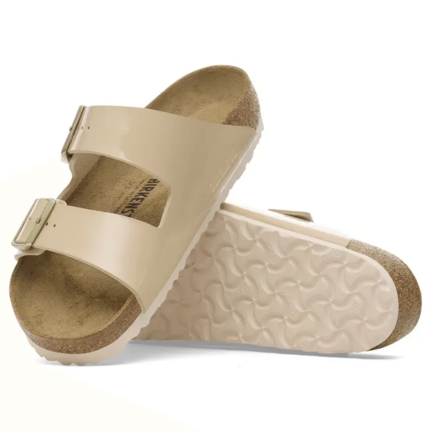 BIRKENSTOCK CIABATTA ARIZONA 1013070 PATENT SAND NARROW FIT