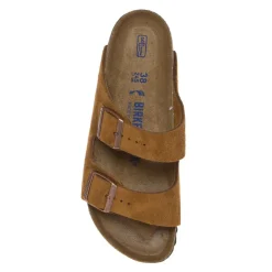 BIRKENSTOCK CIABATTA ARIZONA SOFT 1009527 CAMOSCIO CUOIO NARROW FIT