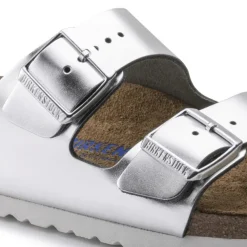 BIRKENSTOCK CIABATTA ARIZONA SOFT 1005961 ARGENTO NARROW FIT