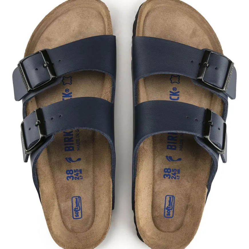 BIRKENSTOCK CIABATTA ARIZONA SOFT 051063 BLU NARROW FIT