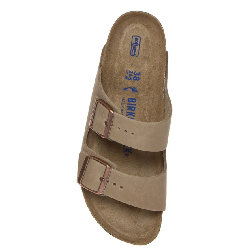BIRKENSTOCK CIABATTA ARIZONA SOFT 552813 TABACCO NARROW FIT