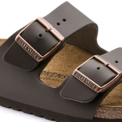 BIRKENSTOCK CIABATTA ARIZONA 51103 PELLE MARRONE NARROW FIT