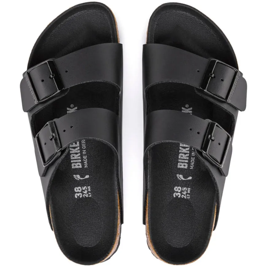 BIRKENSTOCK CIABATTA ARIZONA 1019069 TOTAL BLACK NARROW FIT