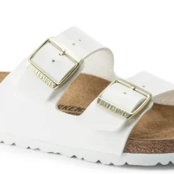 BIRKENSTOCK CIABATTA ARIZONA 1005294 VERNICE BIANCO NARROW FIT