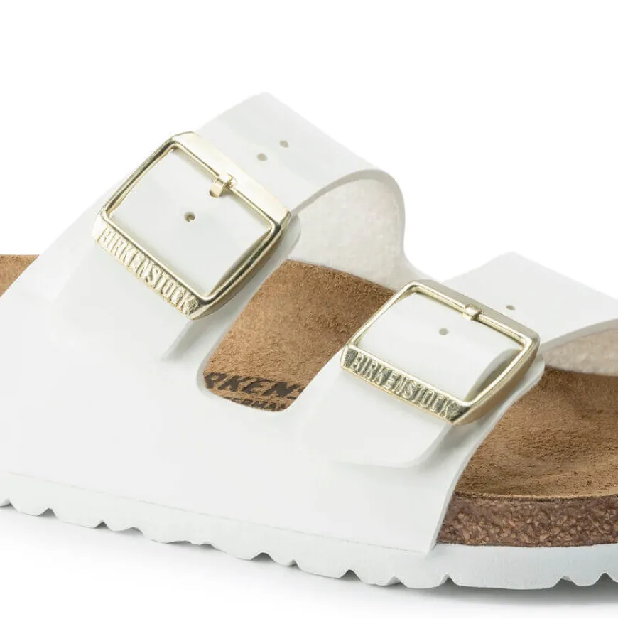 BIRKENSTOCK CIABATTA ARIZONA 1005294 VERNICE BIANCO NARROW FIT