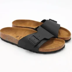 BIRKENSTOCK CIABATTA CATALINA 1026473 NERO NARROW FIT