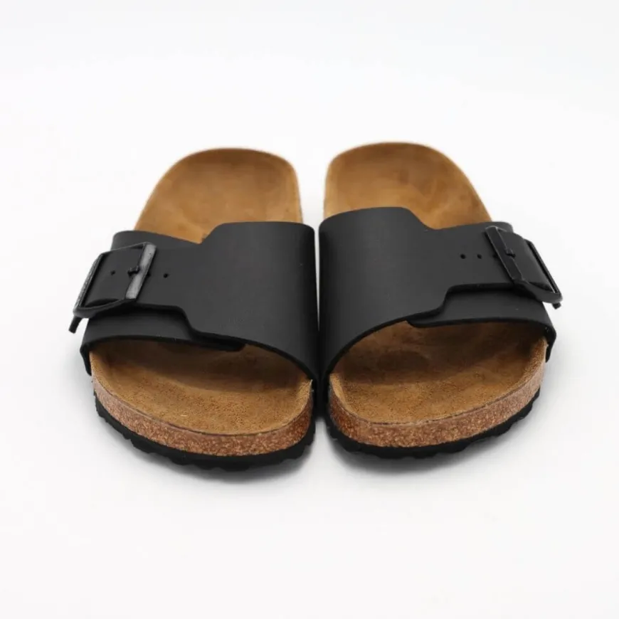 BIRKENSTOCK CIABATTA CATALINA 1026473 NERO NARROW FIT